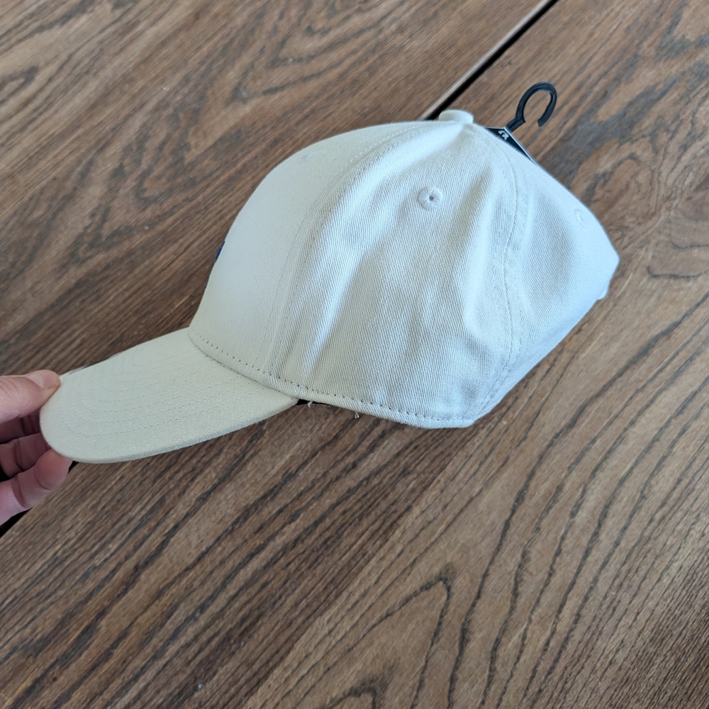 NWT LA Dodgers White OSFA Adjustable Baseball Hat Cap Blue Logo - Picture 2 of 12